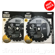 Master Mechanic 7 1/4&quot; Decking Circular Saw Blade 198757 Pack of 2 - £14.11 GBP