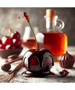 Dark Chocolate Covered Brandy Cherries GIFT BOX Cherries Infused with Br... - £18.36 GBP