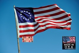 *Usa Made Betsy Ross 13 Stars Us American 3x5 Super-Poly Flag Banner Patriotic - £12.17 GBP