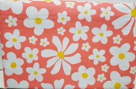 Peva Vinyl Kitchen Tablecloth,52x70&quot;Oblong, SUMMER WHITE FLOWERS ON ORAN... - £11.66 GBP