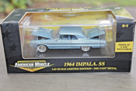 Ertl 1964 Chevy Impala SS Blue Diecast Car 1/43 #32249 MINT LB - £38.69 GBP