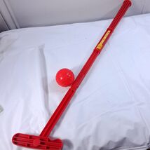 Milton Bradley Gator Golf Game Red Golf club &amp; ball ONLY part 1998 Vintage - $19.00