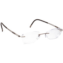 Silhouette Eyeglasses 5227 40 6055 Titan Brown Rimless Frame Austria 49[]19 145 - £117.98 GBP