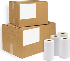 4960 Pack 155 per roll Zebra Eltron Direct Thermal Shipping Labels 4x4 0... - £162.61 GBP