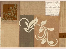 Dundee Deco DDAZBD9095 Peel and Stick Wallpaper Border - Damask Brown Vi... - £17.05 GBP