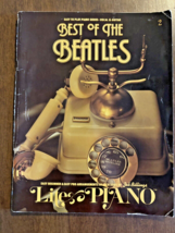 Best of the Beatles Easy to Play Piano Vocal Guitar Music Book 1978 Zeb ... - £35.73 GBP