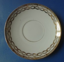 Scandinavia Sweden Lidkoping ALP White Saucer Desert Plate gold trim orn... - £9.80 GBP