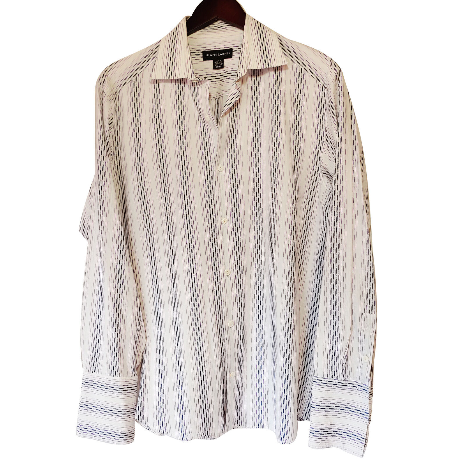 Jhane Barnes - Long Sleeve - Men&#39;s Medium Button Down Classic Fit - $75.00