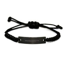 My Favorite People Call Me Mother-in-Law. Black Rope Bracelet, Mother-in-Law Eng - £17.19 GBP