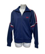 Vintage Red White Blue USA Track Running Warm Up Athletic 70s Jacket Size S - $34.64