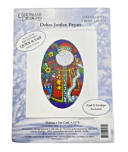 Candamar Cross Stitch Santa Christmas Card + Envelope Embellished - €11,45 EUR