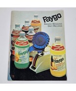 Faygo Award Winning Diet Recipes Cookbook let Soda Pop - $12.56