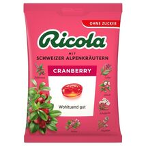 Ricola CRANBERRY lozenges SUGAR FREE -75g-Made in Germany-FREE SHIPPING - $15.32 CAD