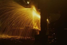 Welder&#39;s torch has sparks fly on Locomotive factory Floor - £15.96 GBP