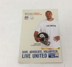 Pittsburgh Steelers 2010 pocket size game schedule United way Charlie Batch - $19.75