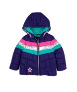 Girls Skechers Jacket 4 5/6 6X 10/12 or 14/16 Fleece Bubble Puffer Coat - £15.76 GBP