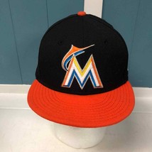 New Era 9Forty Men&#39;s Miami Marlins Black Orange Adjustable Cap - $22.72