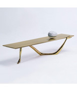 Salvador Dali Contemporary Brass Carrara Marble Low Table, End Table, Mo... - $26,000.00