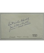 Joseph M. Prahl (d. 2018) Signed Autographed Vintage First Day Cover FDC... - $466.65 MXN