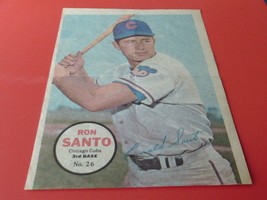 1967 Ron Santo # 26 Topps Pin Up Ex / Near Mint !! - £62.64 GBP
