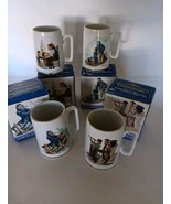 Complete Set of 4 Long John Silvers Seafarers Porcelain Tankards NORMAN ... - $64.52