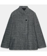 ZARA BNWT 2026. GREY 100% WOOL BLAZER BUTTON LIMITED EDITION  . 2159/727... - $179.97