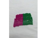 Lot of (61) Pink And Green Plastic Board Game Pegs 3/4&quot; - $23.75