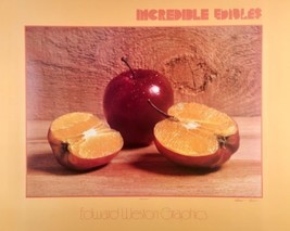 Incredible Edibles Apple Orange Poster Edward Weston Graphics - £67.76 GBP