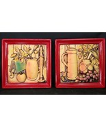 Vintage 1963 Miller Studio Wall Decor Chalkware Coffee Book Fruit Candle... - $18.00