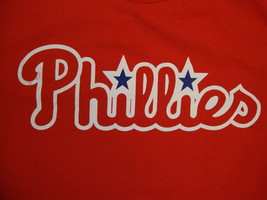 MLB Philadelphia Phillies Major League Baseball Fan Majestic Apparel T Shirt M - £15.22 GBP