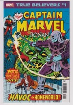 True Believers Captain Marvel Vs Ronan #1 (Marvel 2019) &quot;New Unread&quot; - £2.31 GBP