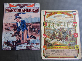 World War I Sheet Music &amp; Artistic Covers - $2,889.09 MXN