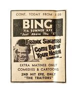 1963 Bing Drive In Sinatra Come Blow Your Horn Movie Advertisement Film F6F - $27.87 CAD