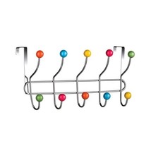 Premier Housewares 10 Hook Over Door Hanger - Multi-Coloured  - £21.67 GBP