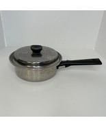 Vintage Crown Prestige Multi Ply Stainless Steel T-304 Sauce Pan 8&quot; w/ Lid - $47.23