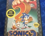 Sonic the Hedgehog 2 (SEGA Genesis 1992) w/Original Box! NO MANUAL! Test... - $15.88