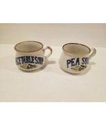 Set of 2 Vintage Hand Made Soup Bowl Mugs by Festival Made in Korea - £11.85 GBP