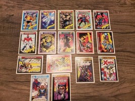 Lot Of 16 Marvel Universe Series Trading Cards Super Heroes Marvel Comics 1990 - £13.23 GBP