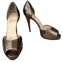 Christian Louboutin Metallic Armadillo D&#39;Orsay 40.5 Pumps 10.5  - £238.88 GBP