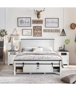 Queen Size Farmhouse Wood Bed Frame - £310.83 GBP