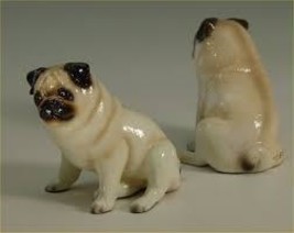 Ron Hevener Pug Dog Figurine Miniature - £27.49 GBP