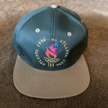 VIntage 1996 Atlanta Olympics hat cap snap back  green gold mens 90s Logo 7 - £85.14 GBP