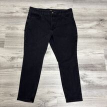 Lee Jeans Womens Plus 18W P Charcoal Flex Waistband Skinny Ankle Mid Ris... - $14.38