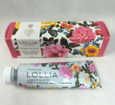 Lollia  Always in Rose Petite Treat Handcreme No. 39 Shea Butter Cream Travel - $7.99