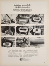 1965 Print Ad Bell System Telephone Building a Manhole Section by Section - $19.78