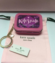 Kate Spade New York Key Fobs Candy Shop Tin Candy Box Pink Keychain Charm New - £35.96 GBP