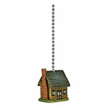 River&#39;s Edge Brown Log Cabin Ceiling Fan Pull Ornament 12-Inch Chain Lod... - $20.95