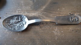 Vintage Revolutionary War Pewter Collector Spoon 6.5&quot; Samuel Adams - £11.83 GBP