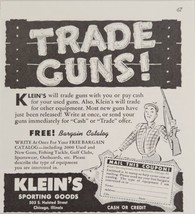 1942 Print Ad Klein&#39;s Sporting Goods Will Trade or Cash for Guns Chicago,IL - £11.13 GBP