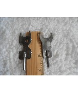 2 Vintage Antique KW wrench Tool welders skate keys rare hardware lot - $10.94